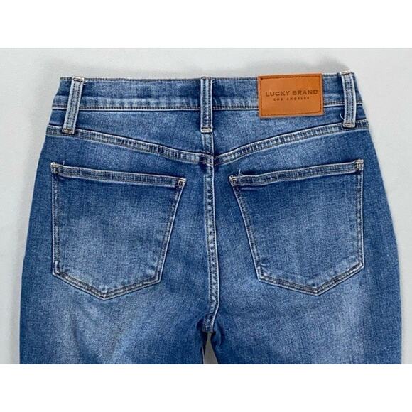 Lucky Brand Bridgette High-Rise Skinny Exposed Button Fly Jeans. Women's 27, GUC - Picture 9 of 9